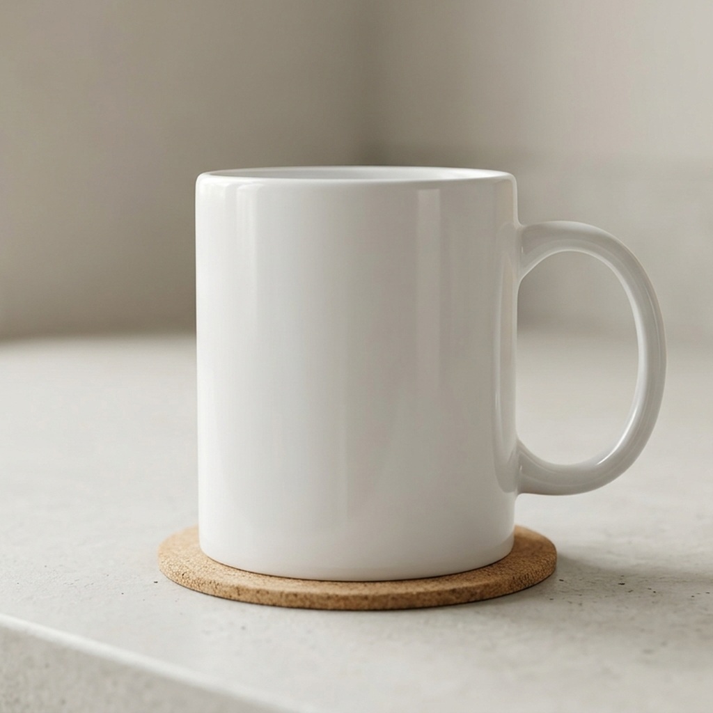 Blank front-facing mug